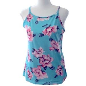 Ouges Women's  Floral Print Tanks Size S